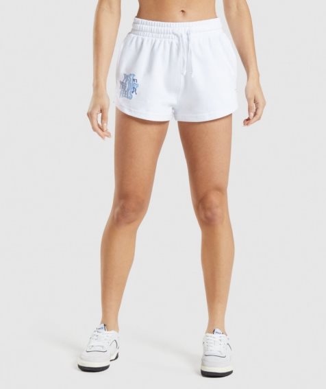 Women's Gymshark Leg Day Shorts White | CA 0D1A86